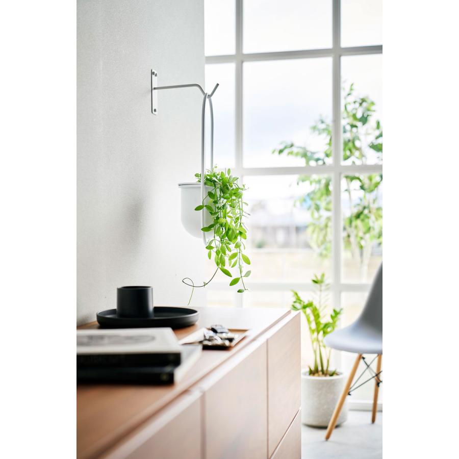 ハンギングフック 山崎実業 正規品 tower タワー ウォールハンギンググリーンフック 石こうボード壁対応 プランター 観葉植物  ホワイト | tower | 02