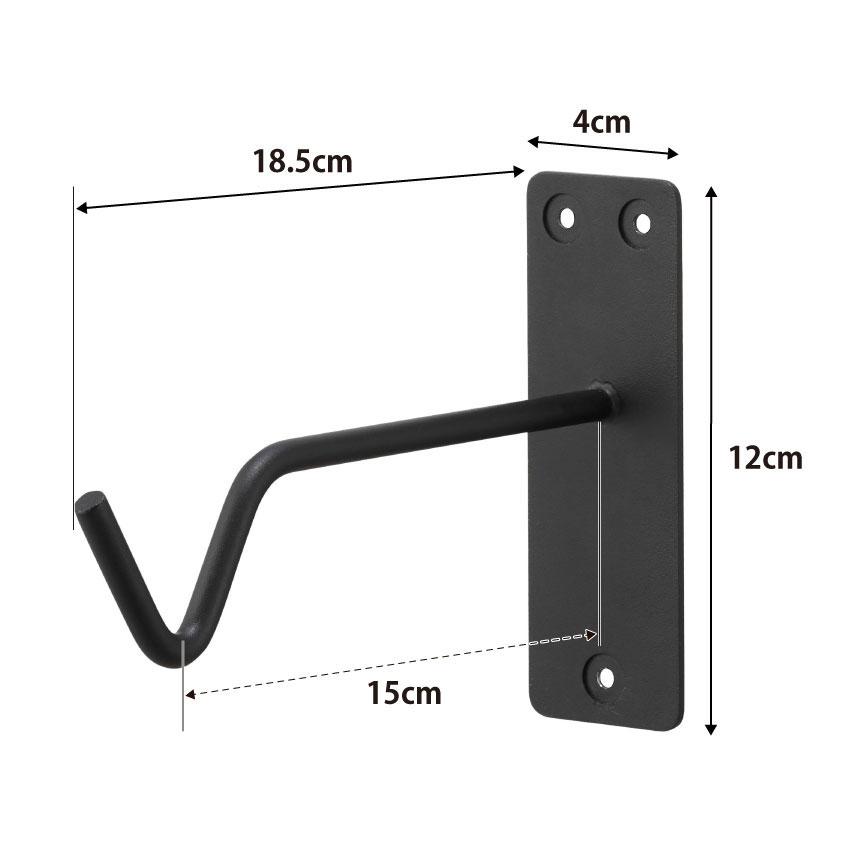 ハンギングフック 山崎実業 正規品 tower タワー ウォールハンギンググリーンフック 石こうボード壁対応 プランター 観葉植物  ブラック | tower | 08