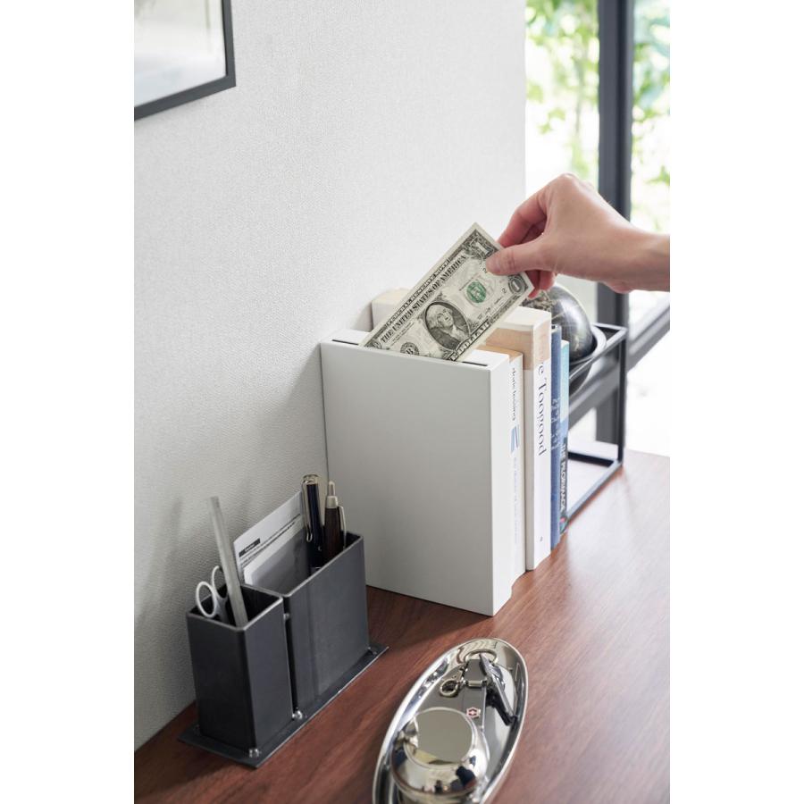 貯金箱 山崎実業 正規品 tower タワー マグネット貯金箱 スリム 薄型 ホワイト