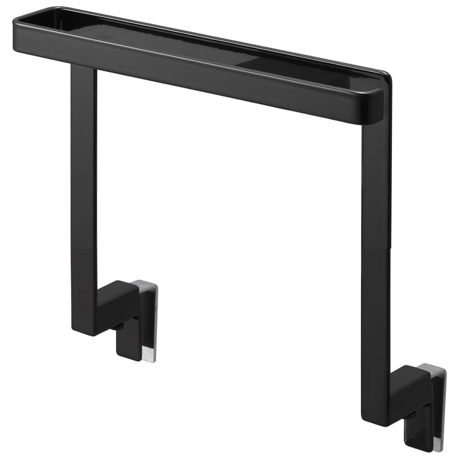 タオルハンガー 山崎実業 正規品 tower タワー キッチンシンク下収納扉タオルハンガー H15 タオルバー タオル掛け  ブラック | tower | 01