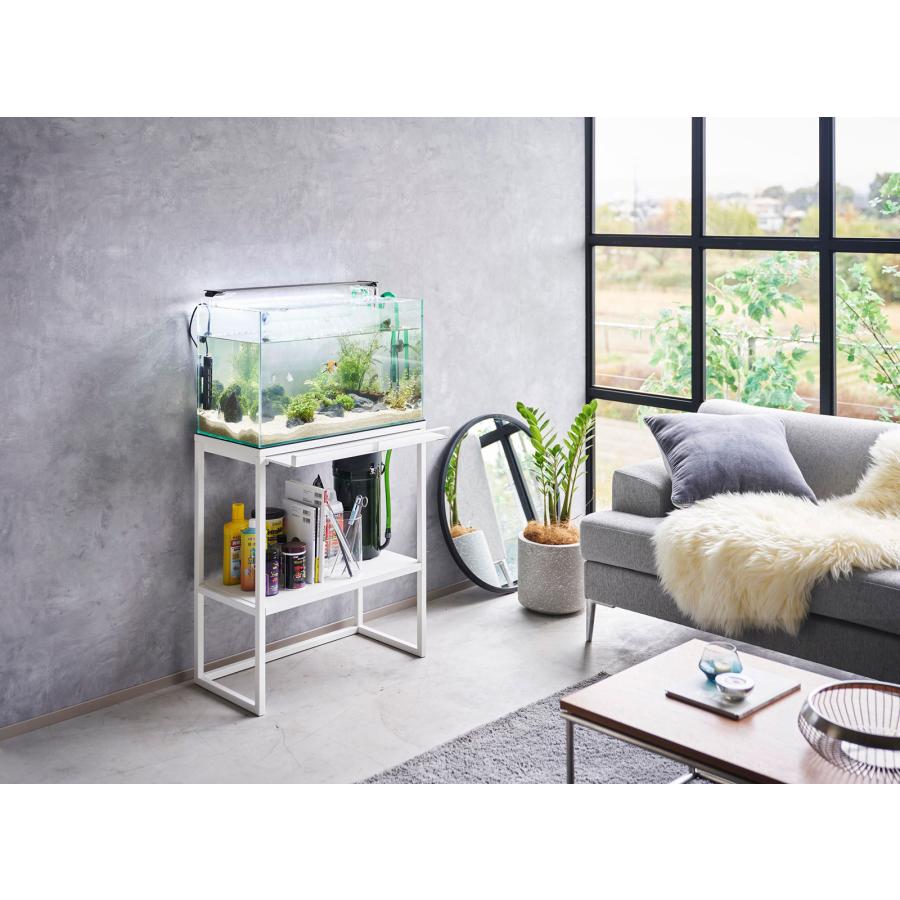 水槽台 山崎実業 正規品 nooks ヌークス 水槽ラック 水槽スタンド  ホワイト | 山崎実業 | 03