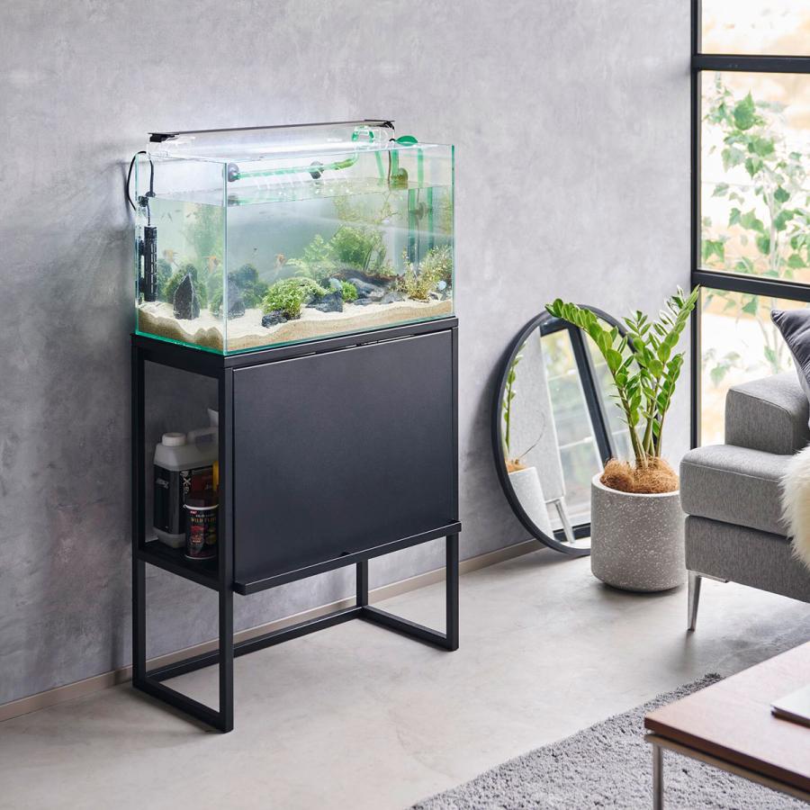 水槽台 山崎実業 正規品 nooks ヌークス 水槽ラック 水槽スタンド  ブラック | 山崎実業
