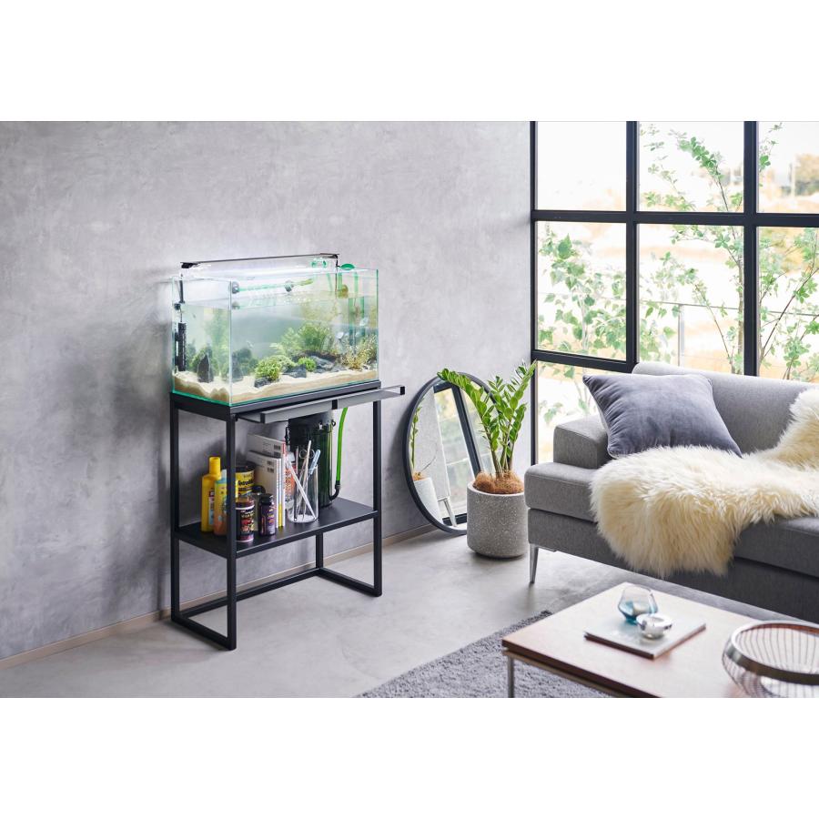 水槽台 山崎実業 正規品 nooks ヌークス 水槽ラック 水槽スタンド  ブラック | 山崎実業 | 03