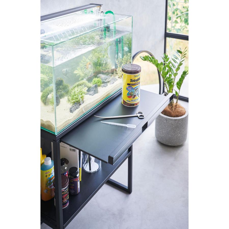 水槽台 山崎実業 正規品 nooks ヌークス 水槽ラック 水槽スタンド  ブラック | 山崎実業 | 07