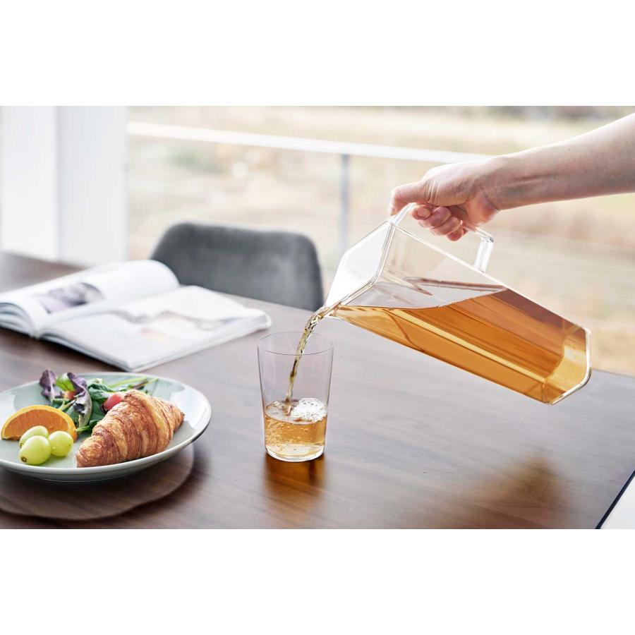 冷水筒 山崎実業 正規品 tower タワー ハンドル付き冷水筒 1.2L 茶ポット 麦茶ポット  ホワイト | tower | 04