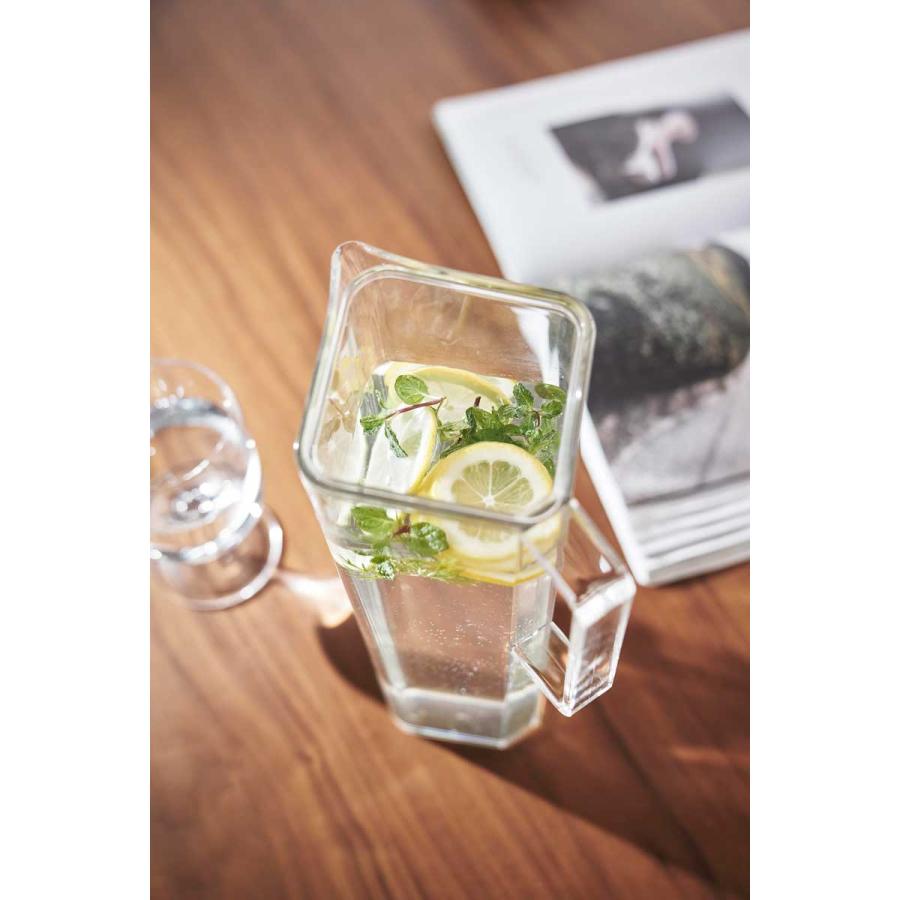 冷水筒 山崎実業 正規品 tower タワー ハンドル付き冷水筒 1.2L 茶ポット 麦茶ポット  ホワイト | tower | 06