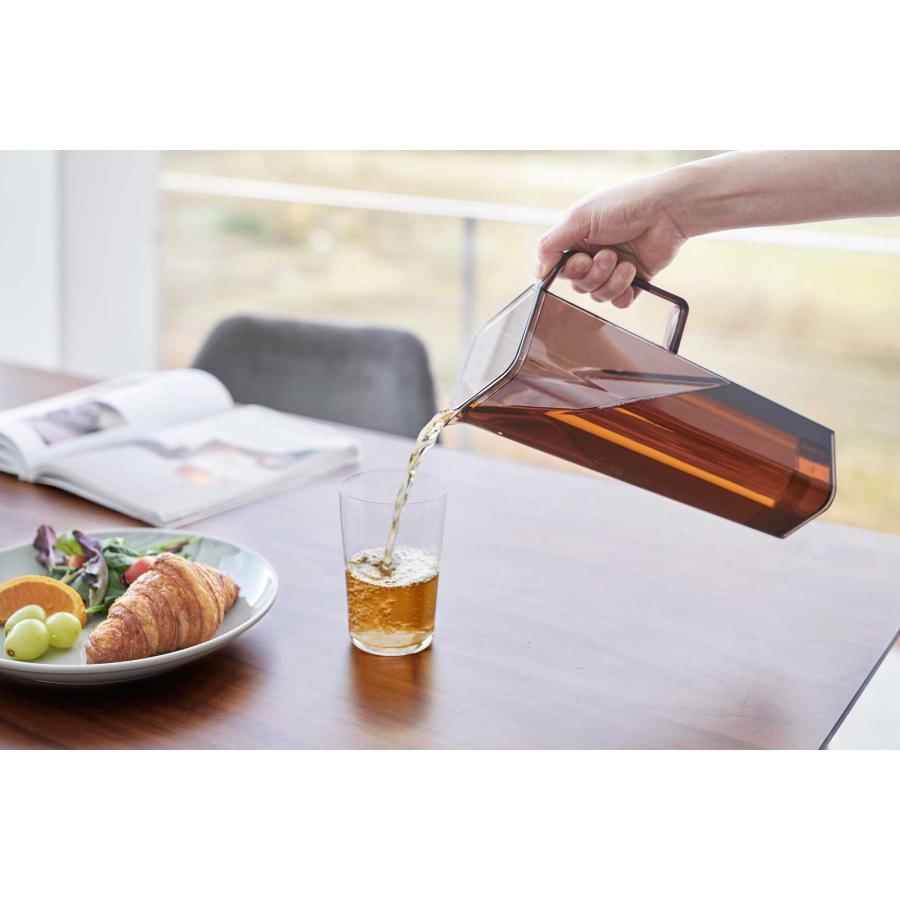 冷水筒 山崎実業 正規品 tower タワー ハンドル付き冷水筒 1.2L 茶ポット 麦茶ポット  ブラック | tower | 04