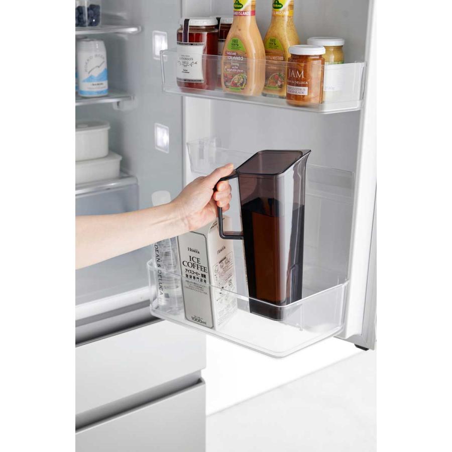 冷水筒 山崎実業 正規品 tower タワー ハンドル付き冷水筒 1.2L 茶ポット 麦茶ポット  ブラック | tower | 07