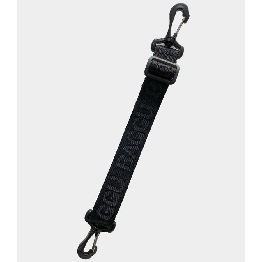 ショルダーストラップ バグー 正規品 BAGGU バグゥ エコバッグ用ストラップ バッグ かばん Baggu Attachable Strap ブラック x ブラックロゴ | BAGGU