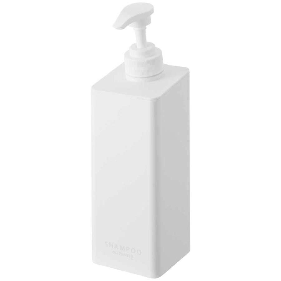 ディスペンサー 山崎実業 正規品 tower タワー たっぷり洗剤が出るマグネットディスペンサー 壁付け 壁掛け  シャンプー ホワイト | tower | 01