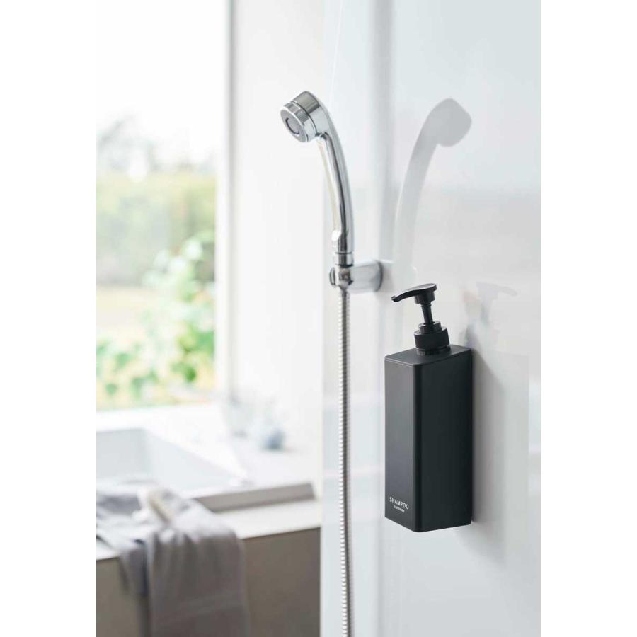 ディスペンサー 山崎実業 正規品 tower タワー たっぷり洗剤が出るマグネットディスペンサー 壁付け 壁掛け  シャンプー ブラック | tower | 02