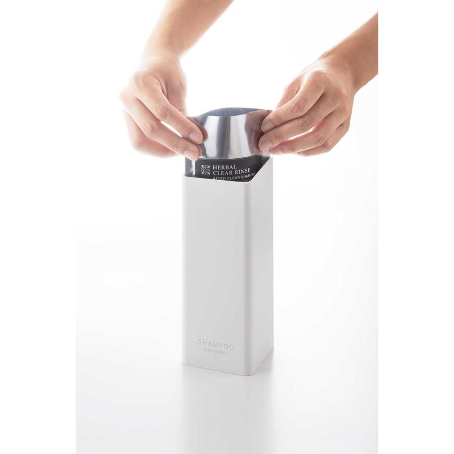 ディスペンサー 山崎実業 正規品 tower タワー たっぷり洗剤が出るマグネットディスペンサー 壁付け 壁掛け  コンディショナー ホワイト | tower | 05