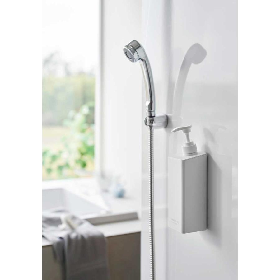 ディスペンサー 山崎実業 正規品 tower タワー たっぷり洗剤が出るマグネットディスペンサー 壁付け 壁掛け  ボディソープ ホワイト | tower | 02