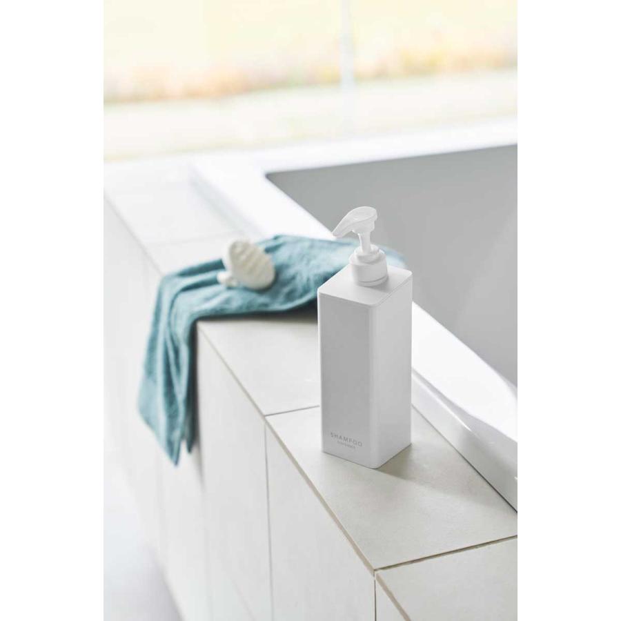 ディスペンサー 山崎実業 正規品 tower タワー たっぷり洗剤が出るマグネットディスペンサー 壁付け 壁掛け  ボディソープ ホワイト | tower | 04