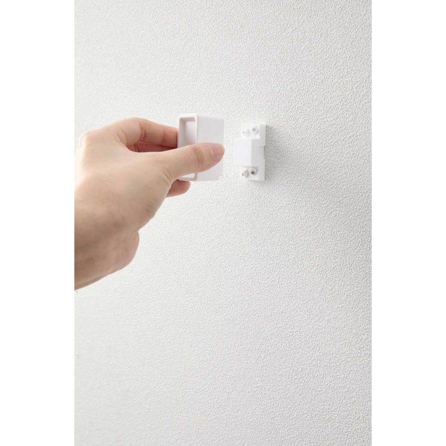 靴べらロング 山崎実業 正規品 tower タワー マグネットで付けるウォール靴ベラ 石こうボード壁対応 靴べら  ホワイト | tower | 07