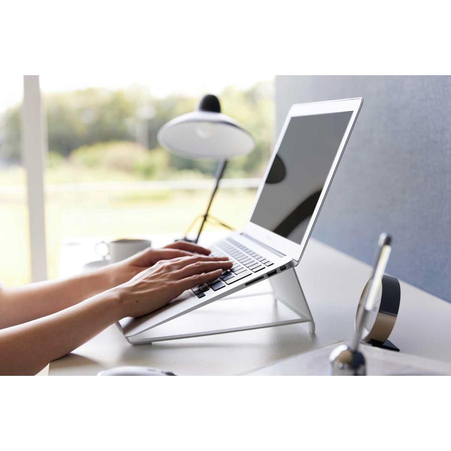 ノートパソコンスタンド 山崎実業 正規品 tower タワー ツーウェイノートパソコン＆タブレットスタンド PCスタンド  ホワイト | tower | 05
