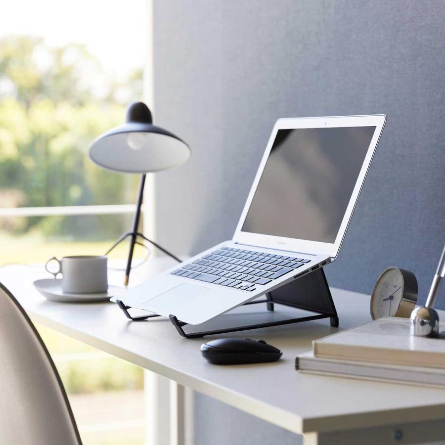 ノートパソコンスタンド 山崎実業 正規品 tower タワー ツーウェイノートパソコン＆タブレットスタンド PCスタンド  ブラック | tower
