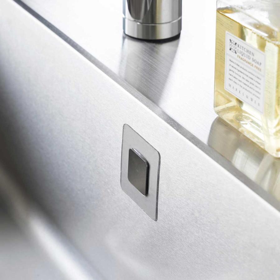 マグネットベース 山崎実業 正規品 tower タワー フィルムシートマグネット用ベース マグネット用補助板  シルバー | tower