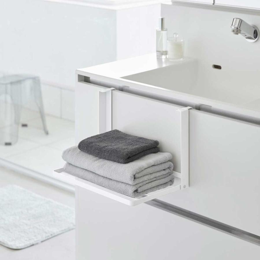 折りたたみ棚 山崎実業 正規品 tower タワー 引っ掛け折り畳み棚 折り畳み棚 シェルフ  ホワイト | tower