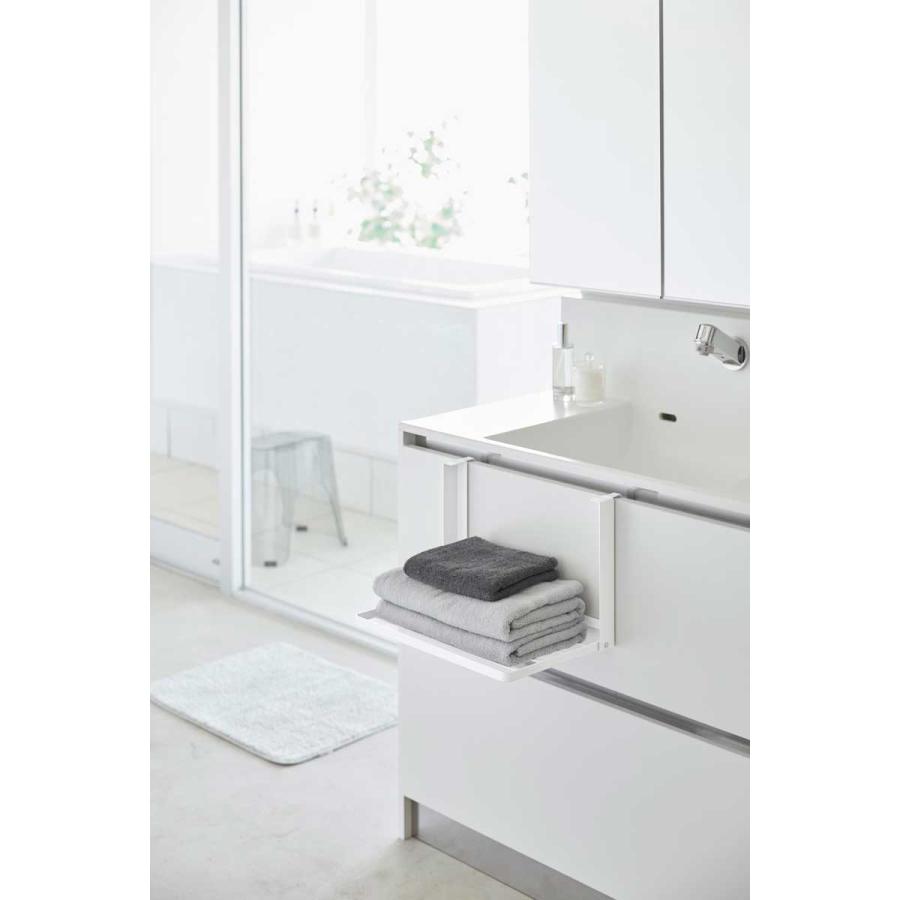 折りたたみ棚 山崎実業 正規品 tower タワー 引っ掛け折り畳み棚 折り畳み棚 シェルフ  ホワイト | tower | 02