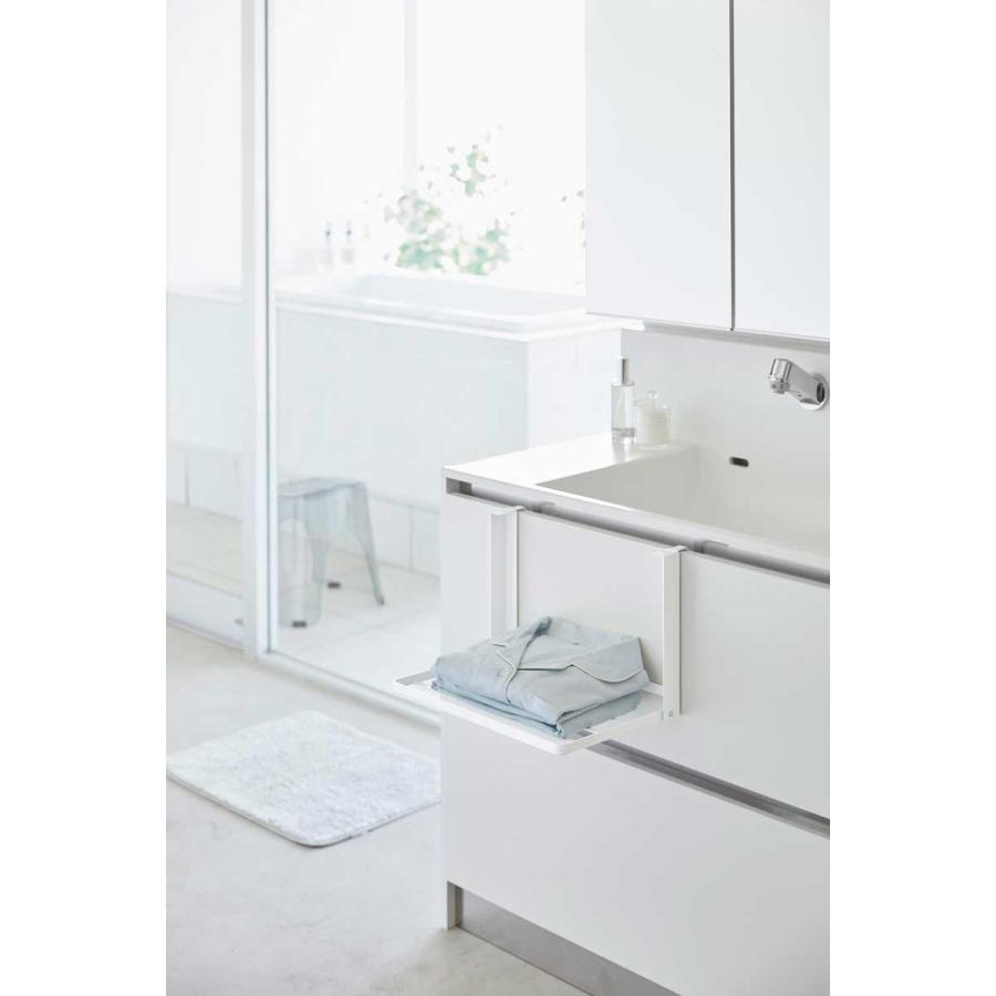 折りたたみ棚 山崎実業 正規品 tower タワー 引っ掛け折り畳み棚 折り畳み棚 シェルフ  ホワイト | tower | 03