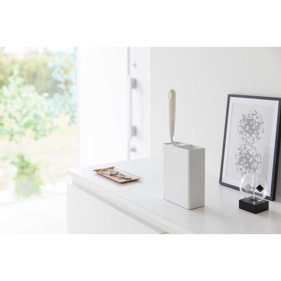 衣類用粘着クリーナースタンド 山崎実業 tower タワー マグネット粘着クリーナースタンド収納&ダストボックス 衣類用粘着ローラー ホワイト | tower | 05