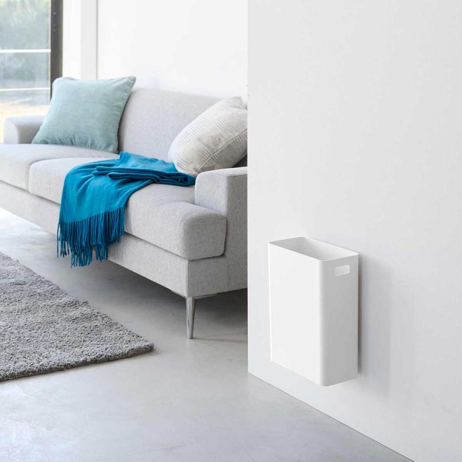 ゴミ箱 山崎実業 正規品 tower タワー ウォールトラッシュカン 7L 石こうボード壁対応 ダストボックス ごみ箱  ホワイト | tower