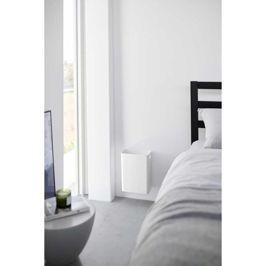 ゴミ箱 山崎実業 正規品 tower タワー ウォールトラッシュカン 7L 石こうボード壁対応 ダストボックス ごみ箱  ホワイト | tower | 03