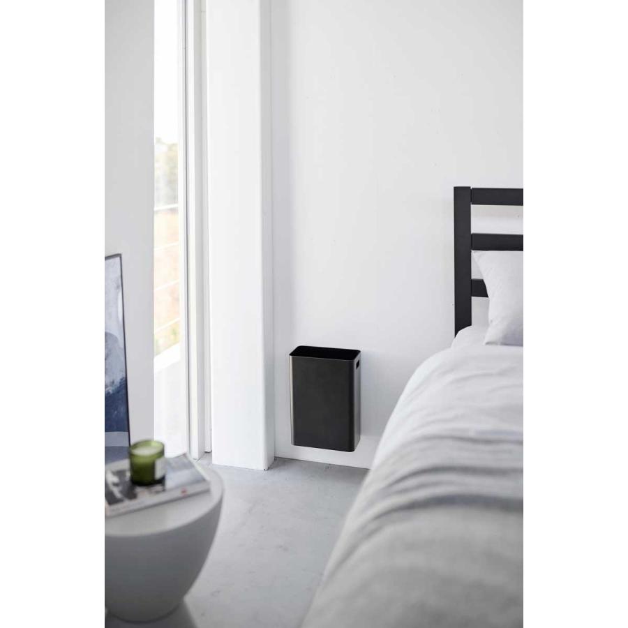 ゴミ箱 山崎実業 正規品 tower タワー ウォールトラッシュカン 7L 石こうボード壁対応 ダストボックス ごみ箱  ブラック | tower | 03