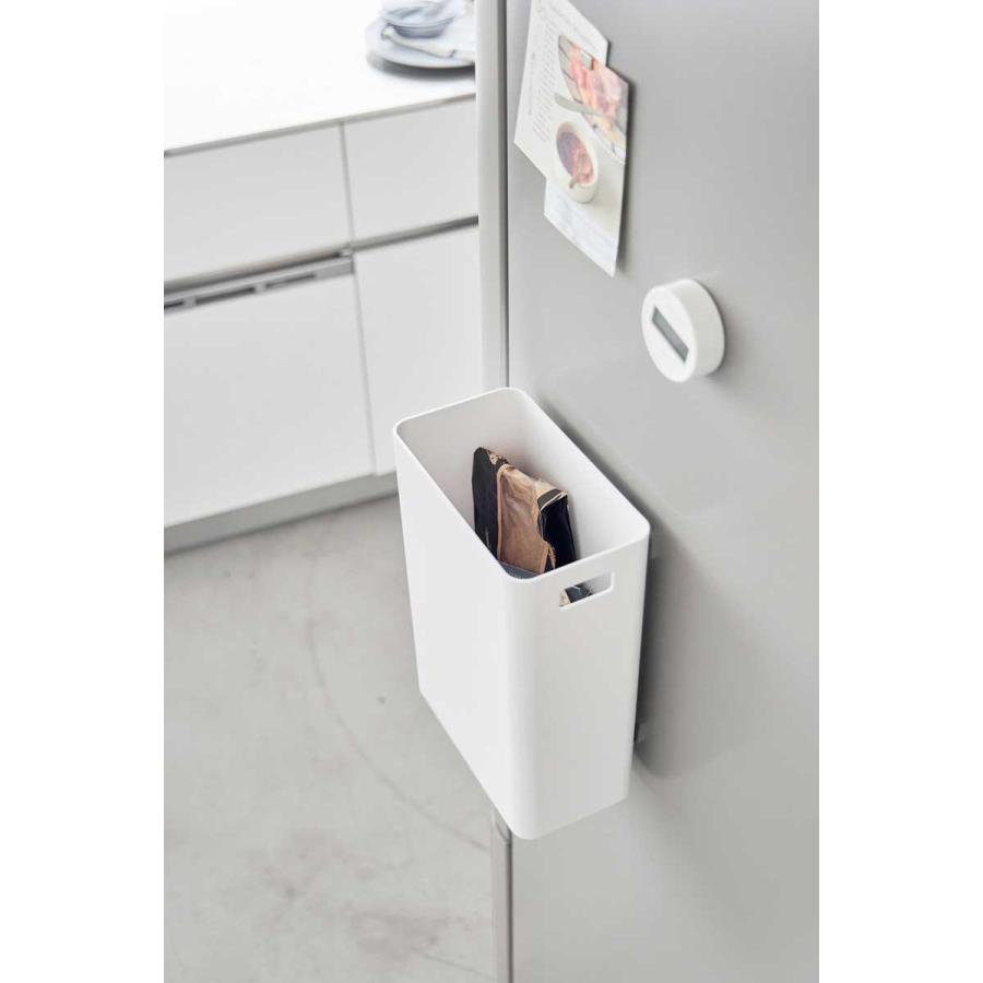 ゴミ箱 山崎実業 正規品 tower タワー マグネットトラッシュカン 7L ダストボックス ごみ箱  ホワイト | tower | 04