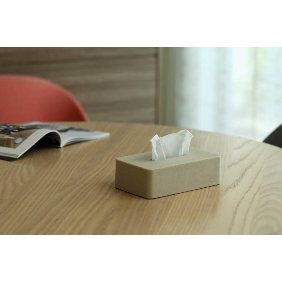 閉店セール｜ティッシュケース ideaco イデアコ ソフトパック用 エスピーコンパクト ティッシュカバー Tissue Case SP compact ストーンサンドブラック |  | 02