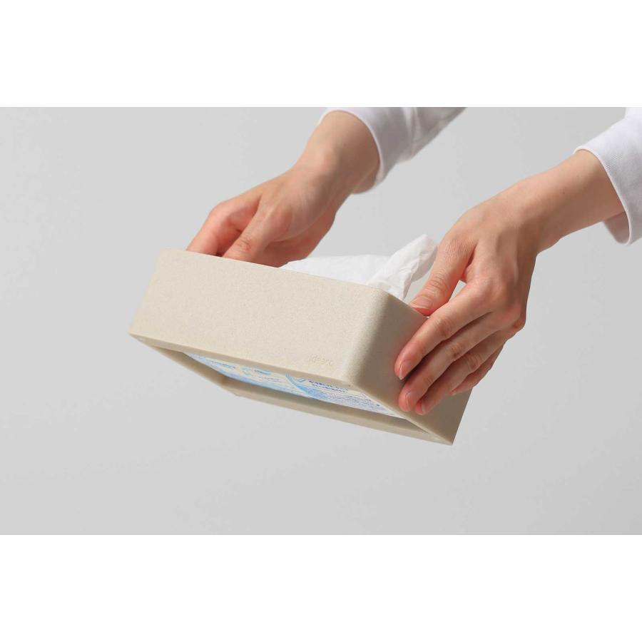 閉店セール｜ティッシュケース ideaco イデアコ ソフトパック用 エスピーコンパクト ティッシュカバー Tissue Case SP compact ストーンサンドブラック |  | 06