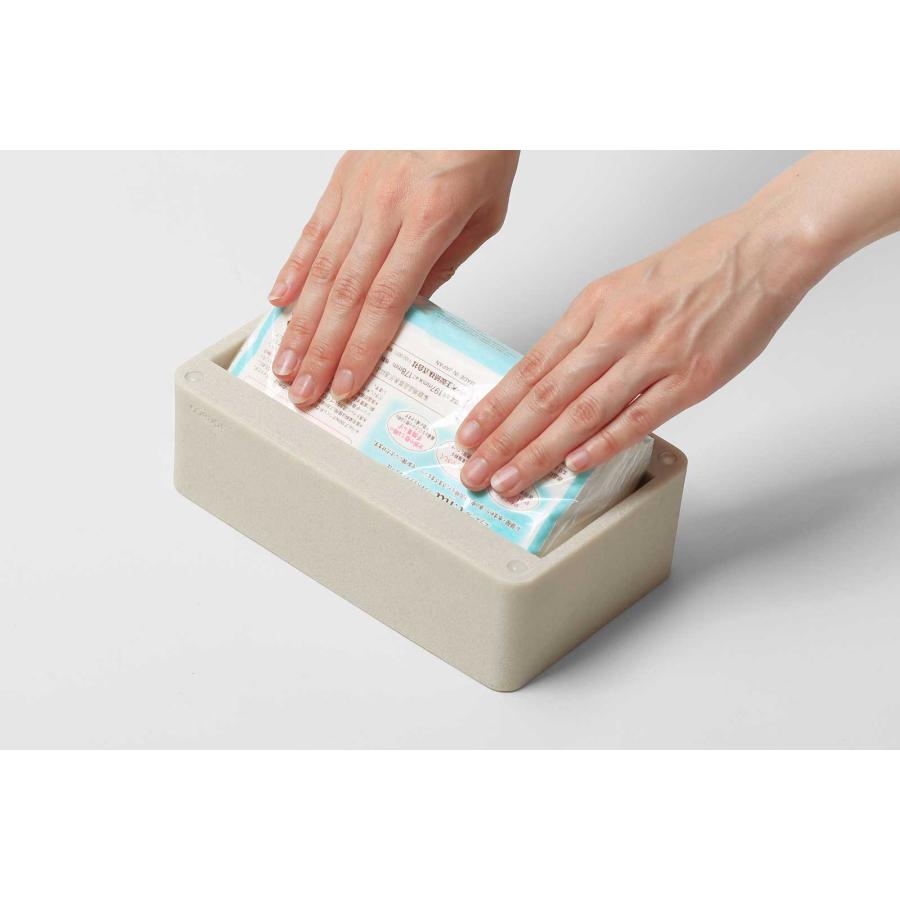 閉店セール｜ティッシュケース ideaco イデアコ ソフトパック用 エスピーコンパクト ティッシュカバー Tissue Case SP compact ストーンサンドブラック |  | 07