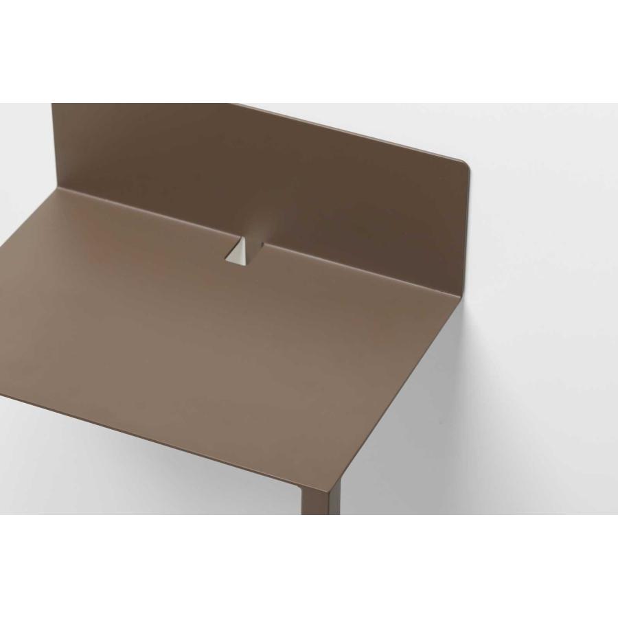 閉店セール｜ideaco イデアコ ウォールテーブルB5 コーヒーテーブル ナイトテーブル minimal steel furniture WALL Table B5 ブラウン |  | 04