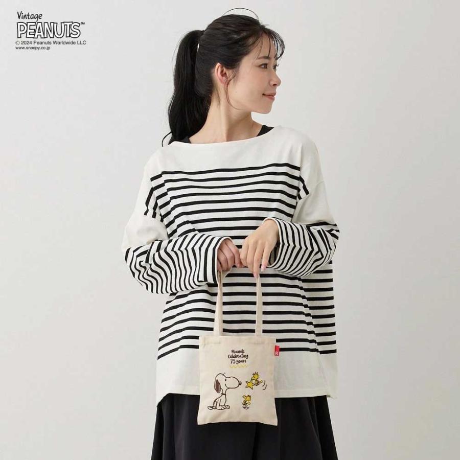 2024新作 スヌーピーバッグ 正規品 ROOTOTE ルートート IP.ベビールー.ピーナッツ-9L スヌーピーグッズ トートバッグ babyroo PEANUTS-9L 8401 ベージュ | ROOTOTE | 08