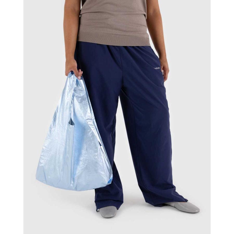 エコバッグ バグー 正規品 BAGGU バグゥ スタンダードバグゥ メタリック 折りたたみ Standard Baggu Metallic ライトブルー | BAGGU | 01