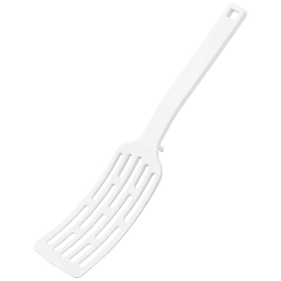 フライ返し 山崎実業 正規品 tower タワー シリコーンハンドルロングターナー S ターナー  1499 ホワイト | tower | 01