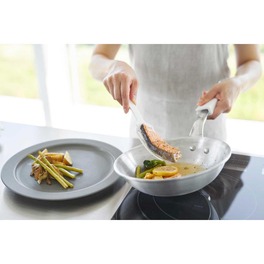 フライ返し 山崎実業 正規品 tower タワー シリコーンハンドルロングターナー S ターナー  1499 ホワイト | tower | 05