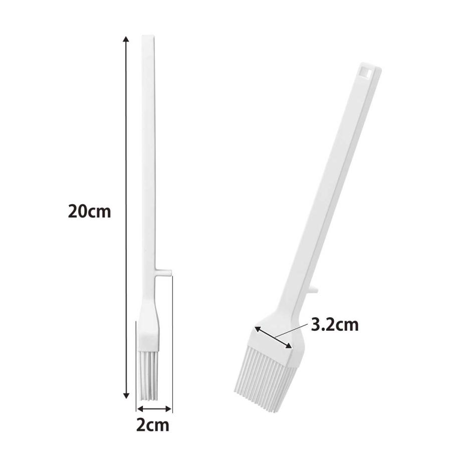 料理刷毛 山崎実業 正規品 tower タワー シリコーン調理ハケ 料理用ハケ 油引き  1773 ホワイト | tower | 08