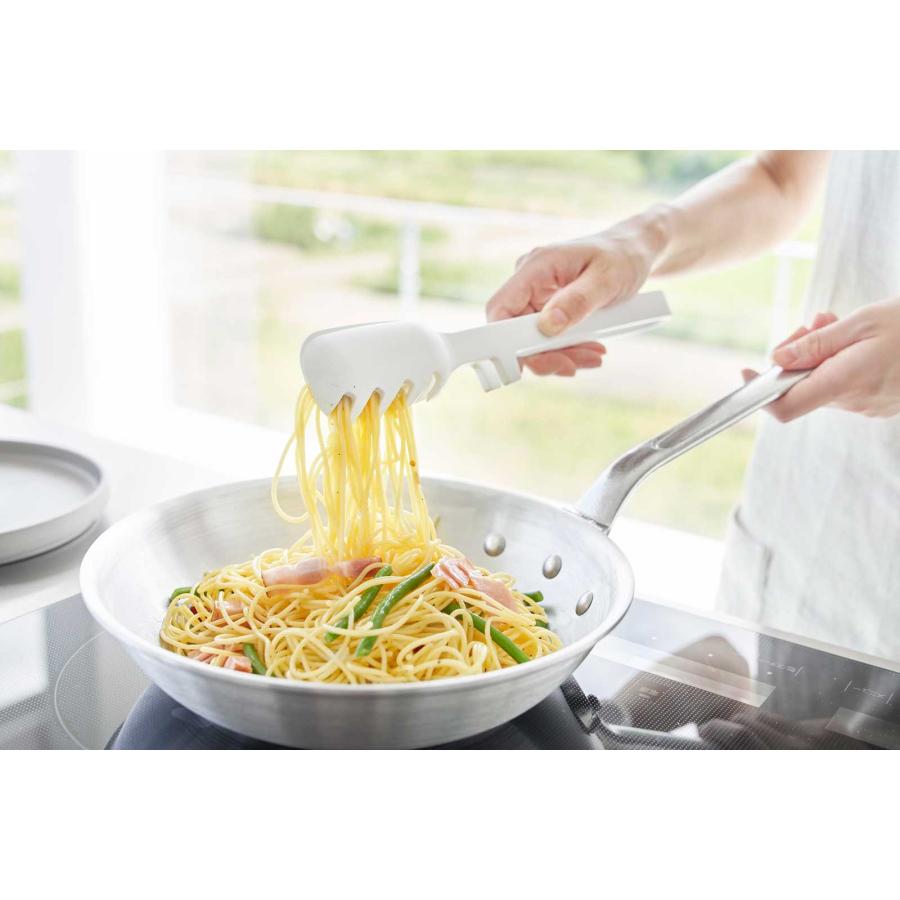 トング 山崎実業 正規品 tower タワー シリコーン調理トング シリコン製  1775 ホワイト | tower | 04