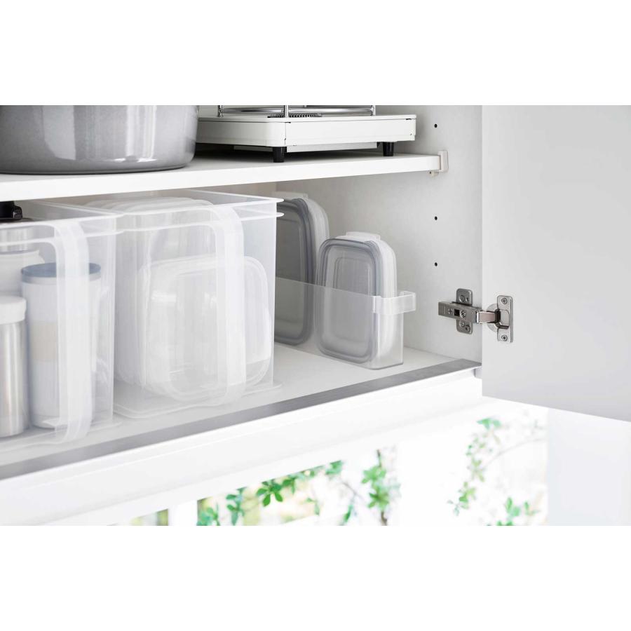 冷蔵庫収納ケース 山崎実業 正規品 tower タワー 冷蔵庫中ミニドリンク収納ケース 冷蔵庫用収納ケース  1444 ホワイト | tower | 04