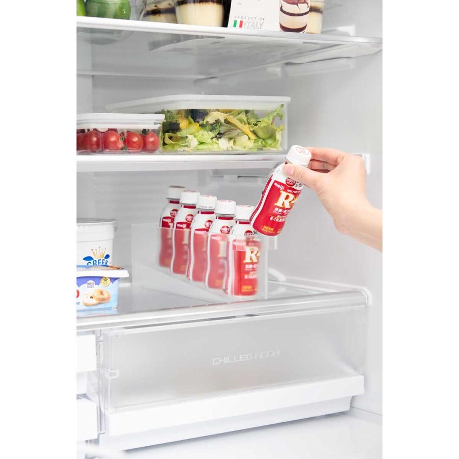 冷蔵庫収納ケース 山崎実業 正規品 tower タワー 冷蔵庫中ミニドリンク収納ケース 冷蔵庫用収納ケース  1444 ホワイト | tower | 05