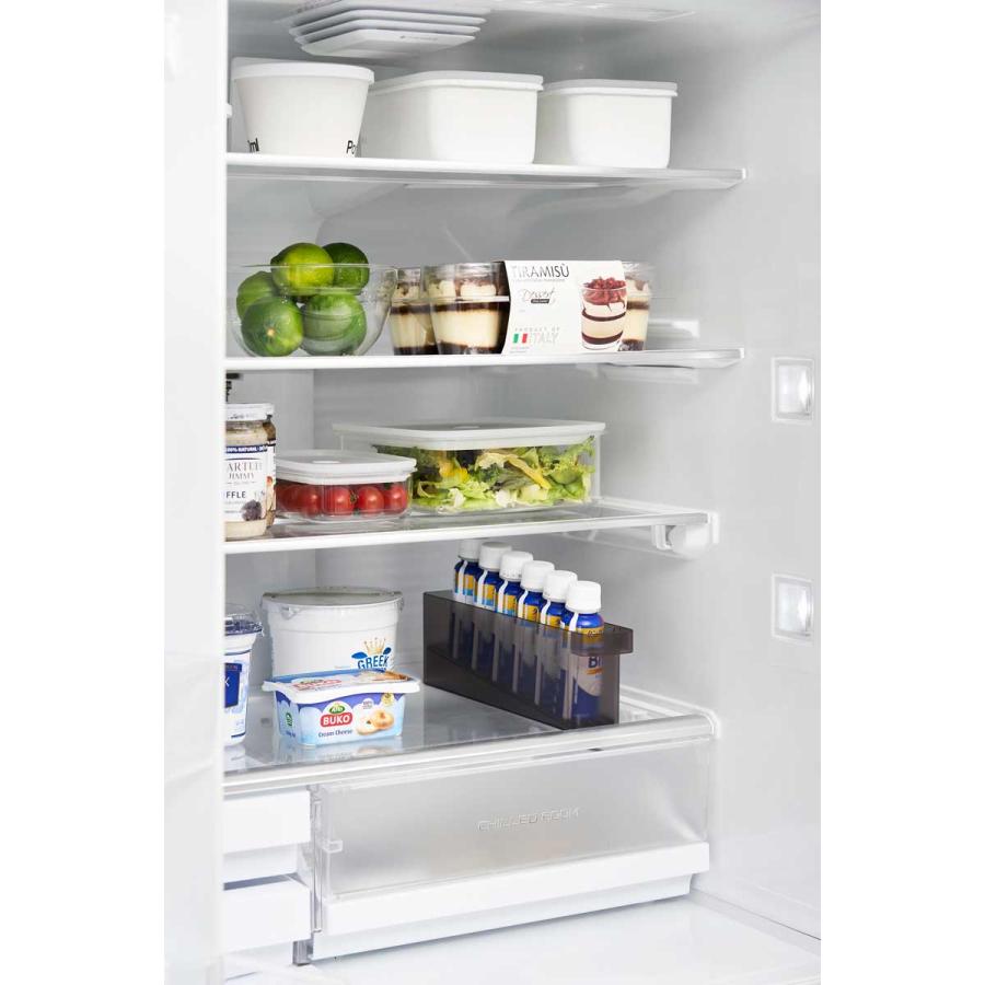 冷蔵庫収納ケース 山崎実業 正規品 tower タワー 冷蔵庫中ミニドリンク収納ケース 冷蔵庫用収納ケース  1445 ブラック | tower | 02