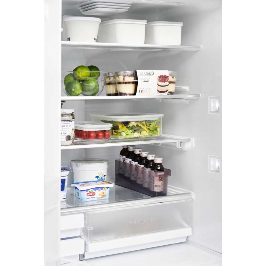 冷蔵庫収納ケース 山崎実業 正規品 tower タワー 冷蔵庫中ミニドリンク収納ケース 冷蔵庫用収納ケース  1445 ブラック | tower | 03