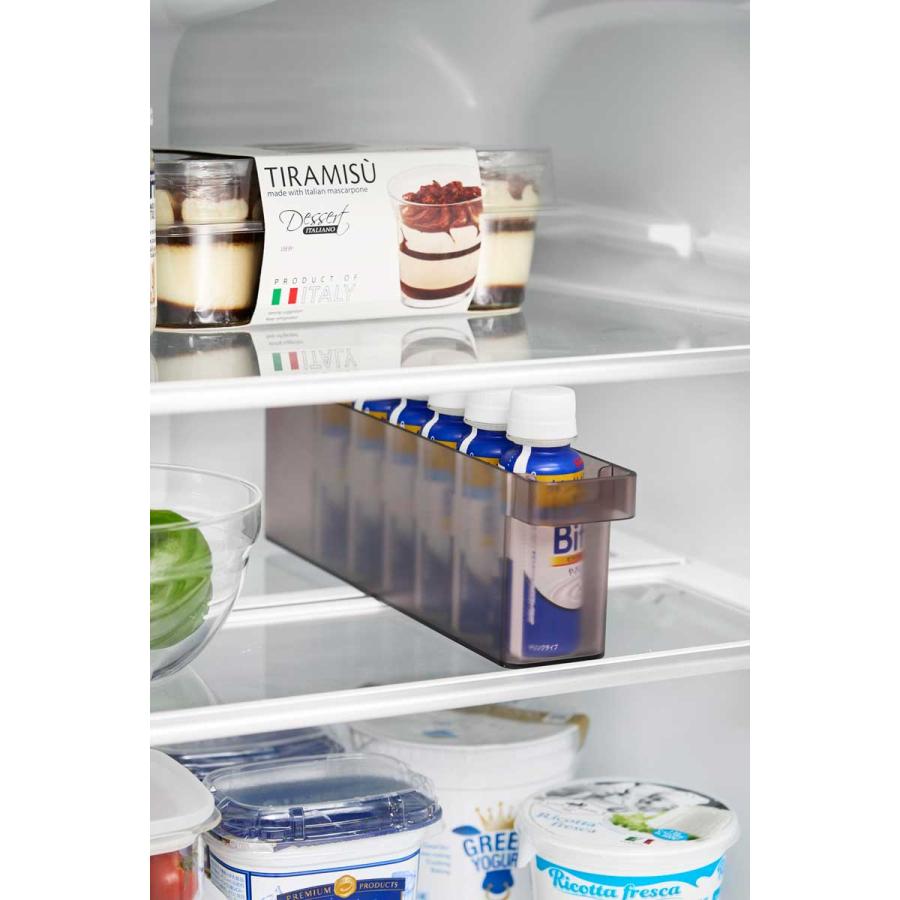 冷蔵庫収納ケース 山崎実業 正規品 tower タワー 冷蔵庫中ミニドリンク収納ケース 冷蔵庫用収納ケース  1445 ブラック | tower | 06