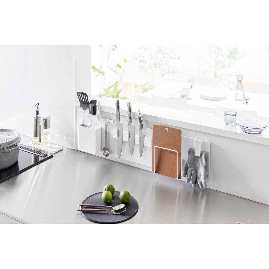 キッチン収納 山崎実業 正規品 tower タワー フィルムフックスチールパネル ワイド 収納フック  1512 ホワイト | tower | 02