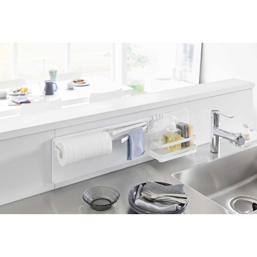 キッチン収納 山崎実業 正規品 tower タワー フィルムフックスチールパネル ワイド 収納フック  1512 ホワイト | tower | 03