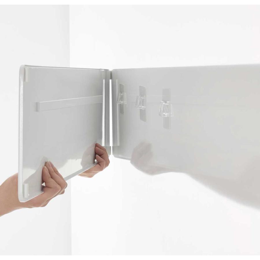 キッチン収納 山崎実業 正規品 tower タワー フィルムフックスチールパネル ワイド 収納フック  1512 ホワイト | tower | 06