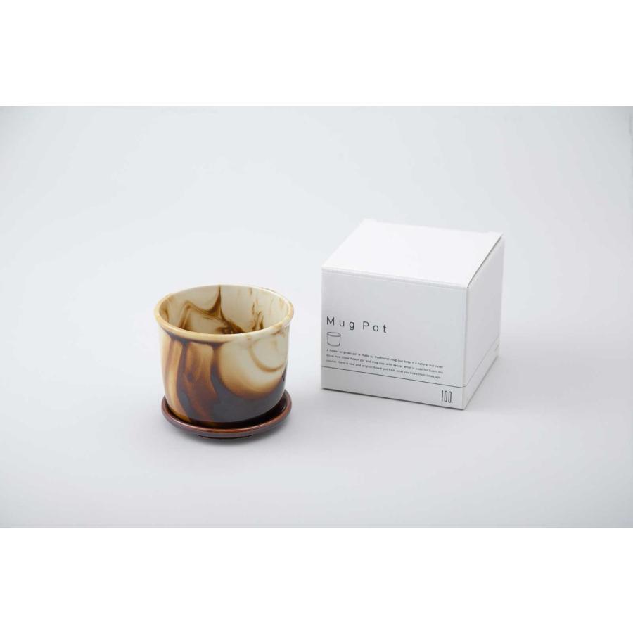 3号ポット 100％ 100パーセント 100percent MUG POT - Marble 植木鉢 マグポット マーブル マーブルスカイブルー | 100percent | 06