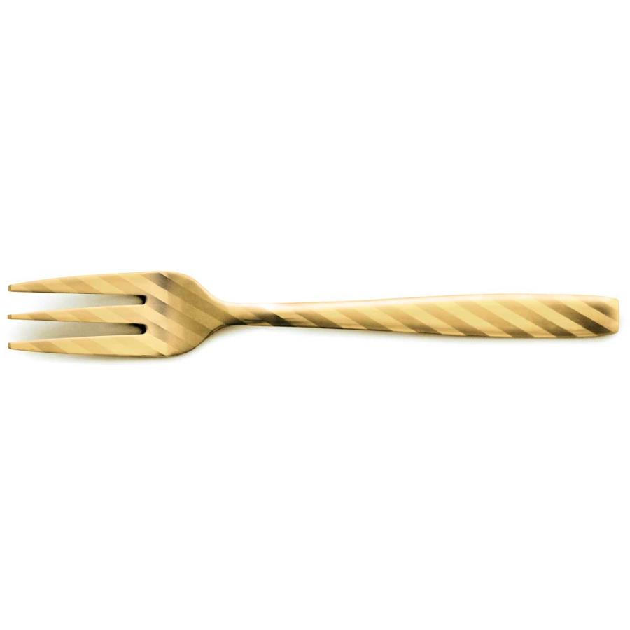 閉店セール｜カトラリー 100％ 100percent DRESS - Tea Fork - GOLD 日本製 ドレス ティーフォーク ゴールド Stripe ストライプ | 100percent